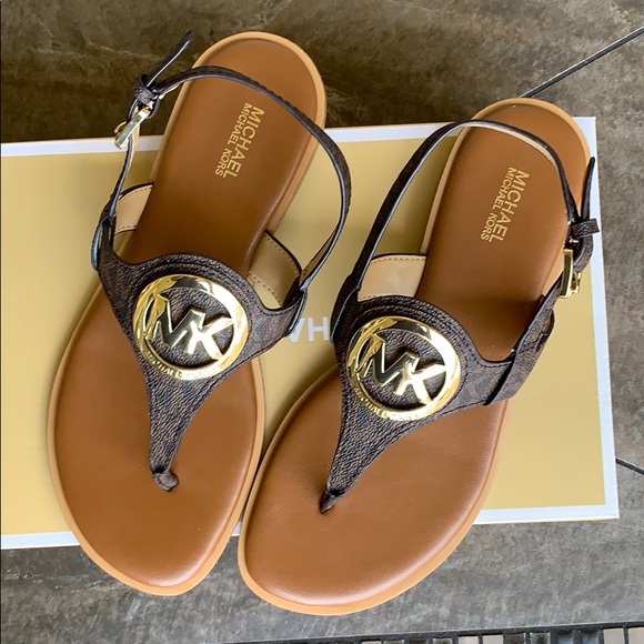 MICHAEL KORS AUBREY CHARM THONG MINI MO LOGO PVC - Picture 9 of 16